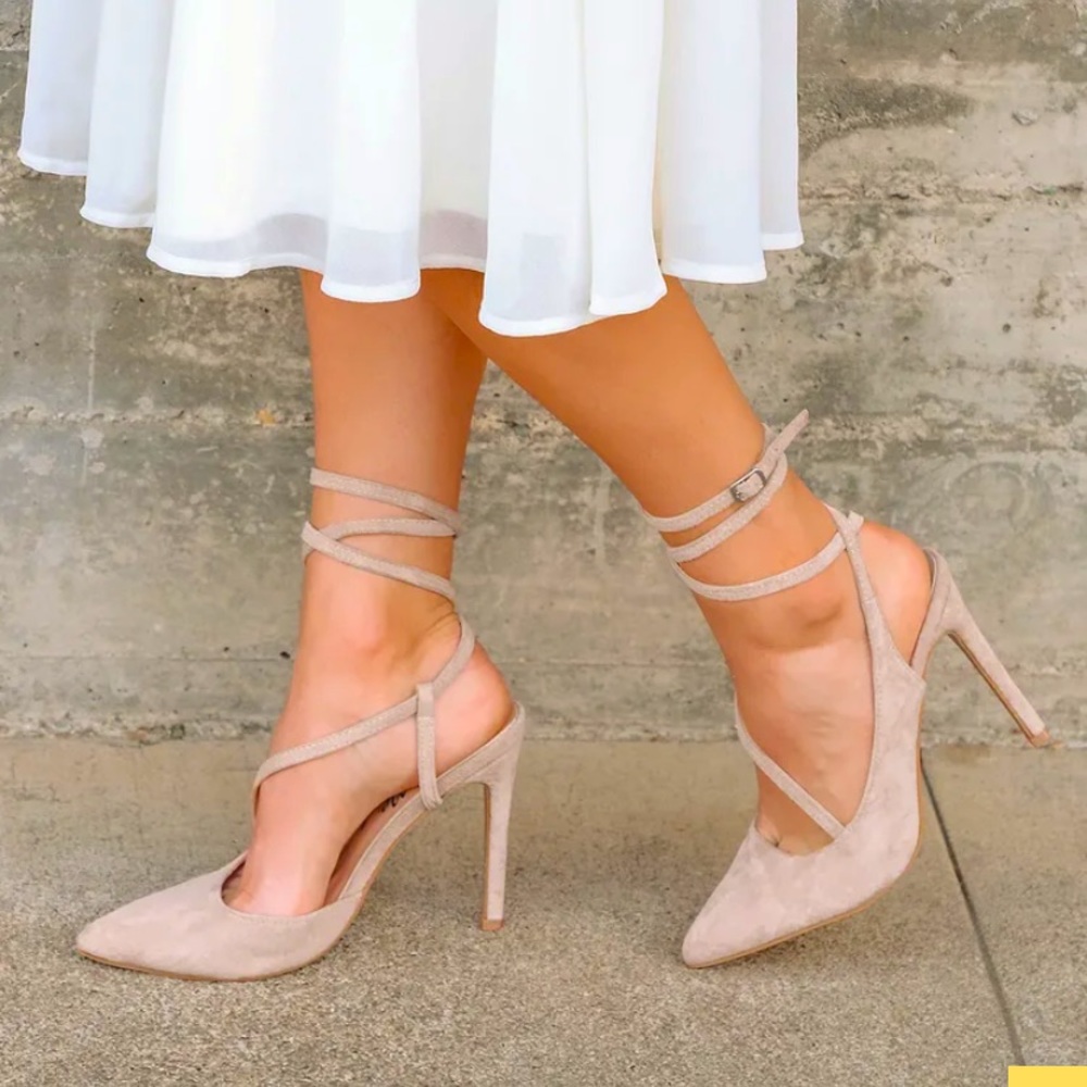 Lulus woman’s lace up heels